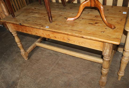 Stripped pine kitchen table